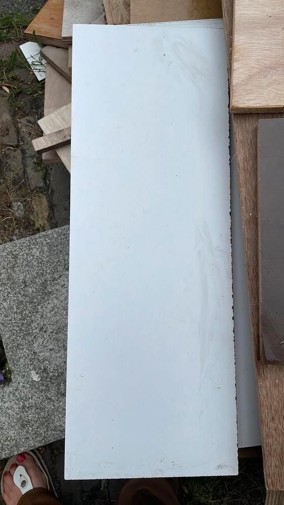 Partijtje Montaplex plankjes, Doe-het-zelf en Verbouw, Platen en Panelen, Zo goed als nieuw, Betonplex, Minder dan 20 mm, Ophalen of Verzenden