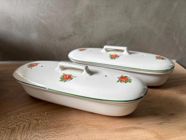 Oude Kammenbakjes Societe Ceramique Maastricht, Antiek en Kunst, Curiosa en Brocante, Ophalen