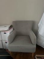GRATIS Grijze Stoel - Kan nog prima mee!, Huis en Inrichting, Fauteuils, Ophalen, Gebruikt, Minder dan 75 cm, Stof