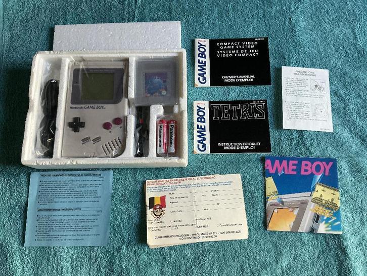 Nintendo Gameboy Classic Tetris pack (cib)., Spelcomputers en Games, Spelcomputers | Nintendo Game Boy, Gebruikt, Game Boy Classic