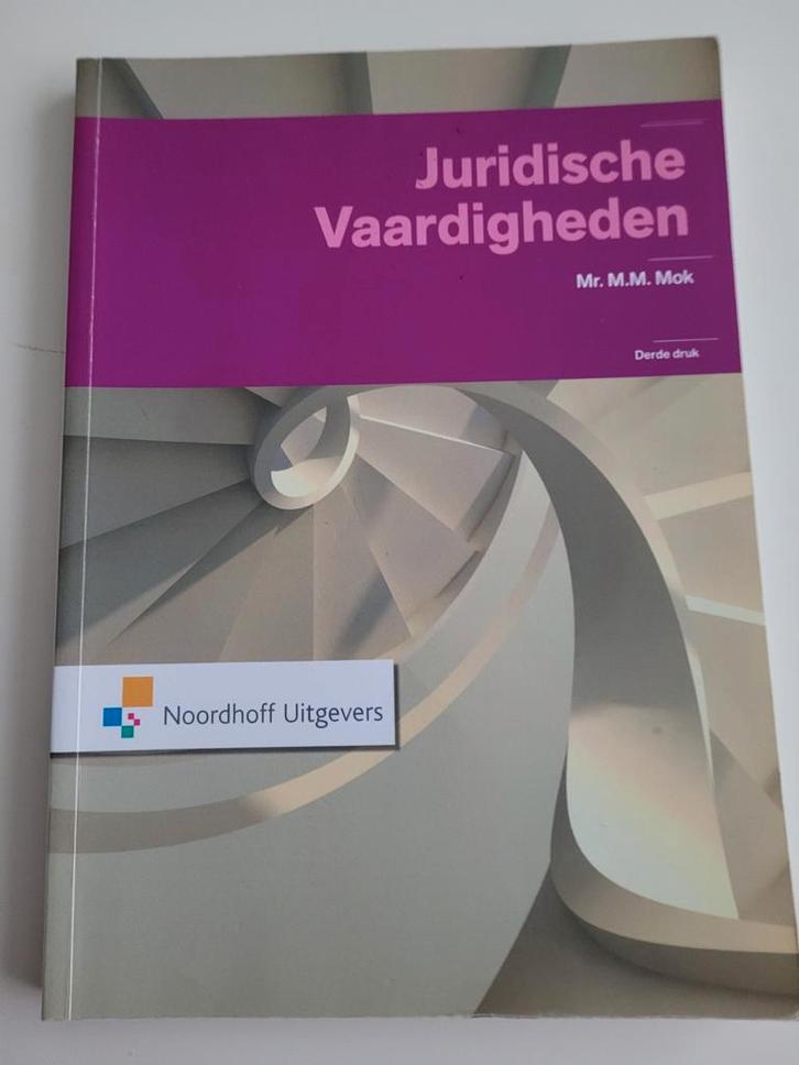 Juridische Vaardigheden - Mr. M.M. Mok, Boeken, Studieboeken en Cursussen, Gelezen, Ophalen of Verzenden