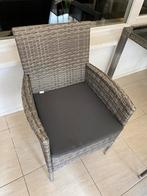 5 tuinstoelen met kussens, Tuin en Terras, Tuinstoelen, Ophalen, Zo goed als nieuw, Kunststof