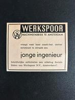Werkspoor - vacature jonge ingenieur (1956), Ophalen of Verzenden, Gebruikt, Trein