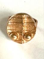 Vintage Finse Kalevi Sara verstelbare designer ring, 18 tot 19, Gebruikt, Dame, Goud
