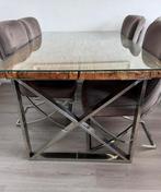 Eric kister Eettafel en salon tafel en stoelen, Huis en Inrichting, Ophalen, Zo goed als nieuw, 25 tot 50 cm, Rechthoekig
