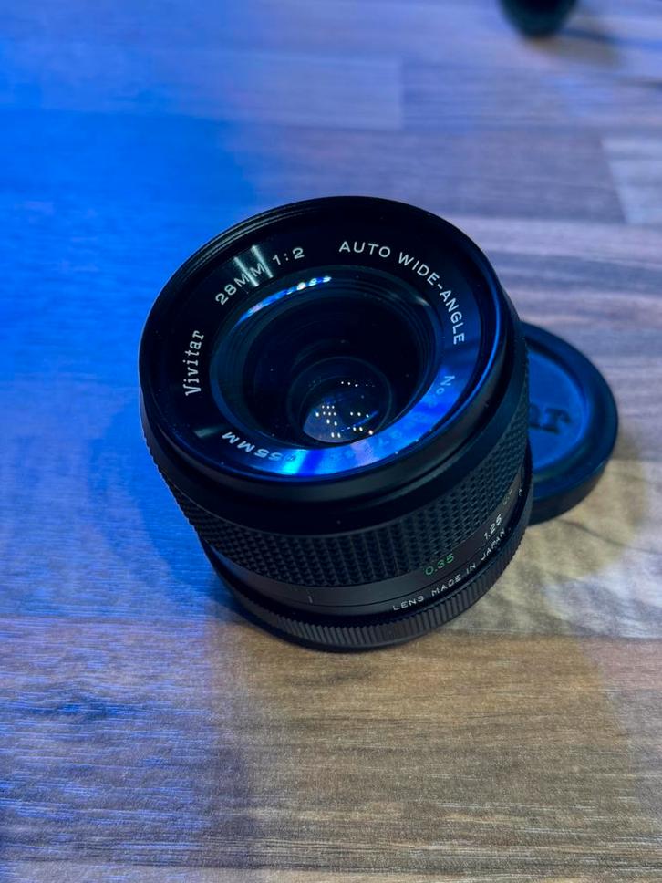 Vivitar 28mm f/2 Konica AR, Audio, Tv en Foto, Fotografie | Lenzen en Objectieven, Gebruikt, Groothoeklens, Ophalen of Verzenden