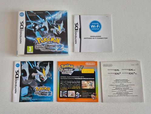 Pokemon Black Version 2 Nintendo DS Doosje + Boekjes, Spelcomputers en Games, Games | Nintendo DS, Gebruikt, Ophalen of Verzenden