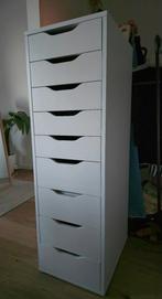 IKEA Ladeblok ALEX 9 lades Wit 36x116 — Weg ivm verhuizing, Huis en Inrichting, Ophalen, Minder dan 50 cm, 5 laden of meer, 100 tot 150 cm
