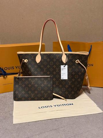 Louis Vuitton Neverfull Monogram MM Rose beschikbaar voor biedingen