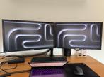 Monitor samsung 2 schermen + arm, Computers en Software, Monitoren, HD, Zo goed als nieuw, Samsung, Onbekend