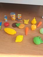 Groenten en fruit speelgoed (plastic en karton), Zo goed als nieuw, Ophalen