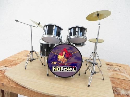 Drumstel ZWART Normaal "Haan" - LUXE (gedetailleerd) model -, Verzamelen, Muziek, Artiesten en Beroemdheden, Nieuw, Instrument of Toebehoren