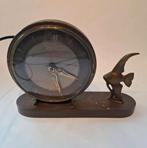 Vintage Bronzen Art Deco Klok, Antiek en Kunst, Ophalen of Verzenden