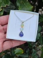 Opaal Blauw Topaas Tanzaniet Ketting Indigo - Echt Zilver, Info@lavicollection.com, Nieuw, Met edelsteen, LAVI
