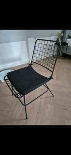 Draadstaal stoel zwart zgan, Ophalen of Verzenden, Zo goed als nieuw, Zwart, Eén