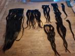 1 set echt haar matten (9) in donker bruin, Sieraden, Tassen en Uiterlijk, Uiterlijk | Haarverzorging, Ophalen of Verzenden, Zo goed als nieuw