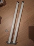 IKEA Poten voor Burea - 2 stuks, Ophalen, Rechthoekig, 50 tot 100 cm, 50 tot 100 cm