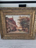 olieverfschilderij Stadsgezicht rond 18e eeuw, Ophalen