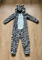 Carnavalskleding Zebra Onesie Maat 98-104, Ophalen of Verzenden, Zo goed als nieuw, 104 of kleiner, Jongen of Meisje