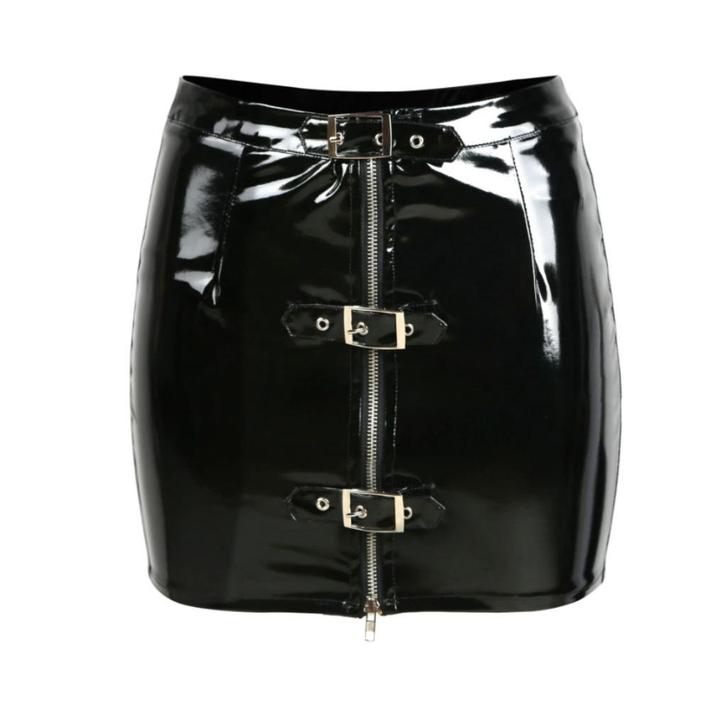 Zwart wetlook mini rokje / kunst leren sexy pencil club, Kleding | Dames, Rokken, Nieuw, Zwart, Boven de knie, Verzenden