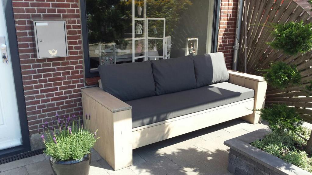Loungebank tuinbank hoekbank, Ophalen of Verzenden, Nieuw, Hout