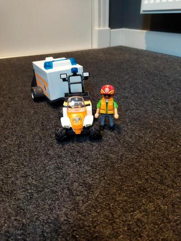 Playmobil eerste hulp Quad met aanhanger 