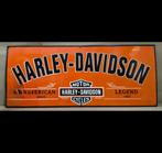 harley davidson emaille reclamebord, Ophalen of Verzenden, Gebruikt, Reclamebord