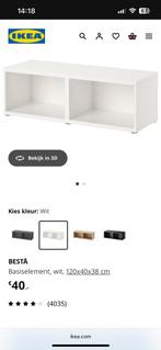 2x IKEA BESTA dressoir wit met deurtjes GRATIS, Huis en Inrichting, Kasten | Wandmeubels, Ophalen, Gebruikt, Minder dan 150 cm