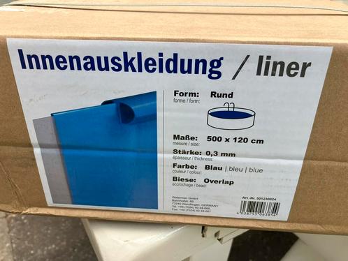 NIEUW liner rond 500x120, Tuin en Terras, Zwembaden, Nieuw, Opzetzwembad, 120 cm of meer, 400 cm of meer, 300 cm of meer, Rond