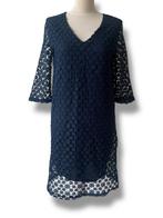 Selected Femme donkerblauw 2 laags jurkje 36, Selected Femme, Zo goed als nieuw, Maat 36 (S), Boven de knie