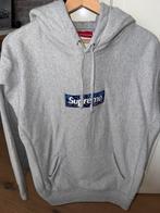 Suprème trui sweater hoody grijs blauw logo mt L, Kleding | Heren, Truien en Vesten, Maat 52/54 (L), Ophalen of Verzenden, Zo goed als nieuw