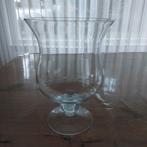 Glazen Vaas op Voet - Elegant Design, Overige kleuren, Ophalen of Verzenden, Minder dan 50 cm, Glas