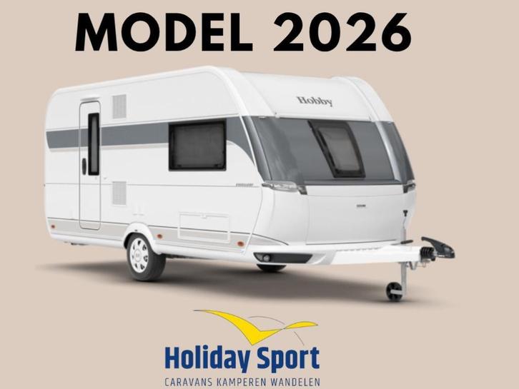 Hobby Excellent 460 SL Model 2026, Caravans en Kamperen, Caravans, Bedrijf, tot en met 3, 1000 - 1250 kg, Treinzit, Hobby, 2 aparte bedden