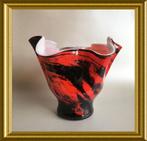 Mooie glazen design vaas, Minder dan 50 cm, Glas, Gebruikt, Ophalen of Verzenden