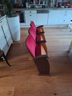 Oude bioscoop, Theaterstoelen uit Theater Royaal Schagen., Gebruikt, Rood, Overige typen, Vintage