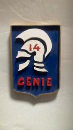 KNIL 14e Genie Troepen schildje, Verzamelen, Ophalen of Verzenden, Landmacht, Nederland, Embleem of Badge