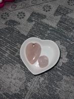 rozenkwarts  hanger en een , gladde rozenkwarts knuffelsteen, Ophalen of Verzenden
