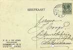 P.G.J. de Jong, kruidenier, Oostvoorne - 03.1936 - briefkaar, Ophalen of Verzenden, Briefkaart