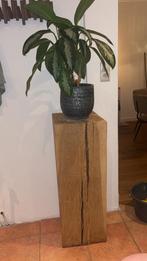 Massief houten zuil / sokkel, Ophalen of Verzenden, Gebruikt