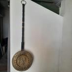 Antieke bed pan koperen deksel bewerkt., Antiek en Kunst, Ophalen of Verzenden