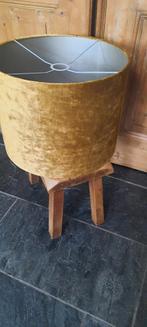 Gouden Lampenkap - Sfeervolle Verlichting, Gebruikt, 25 tot 50 cm, Rond, Ophalen of Verzenden
