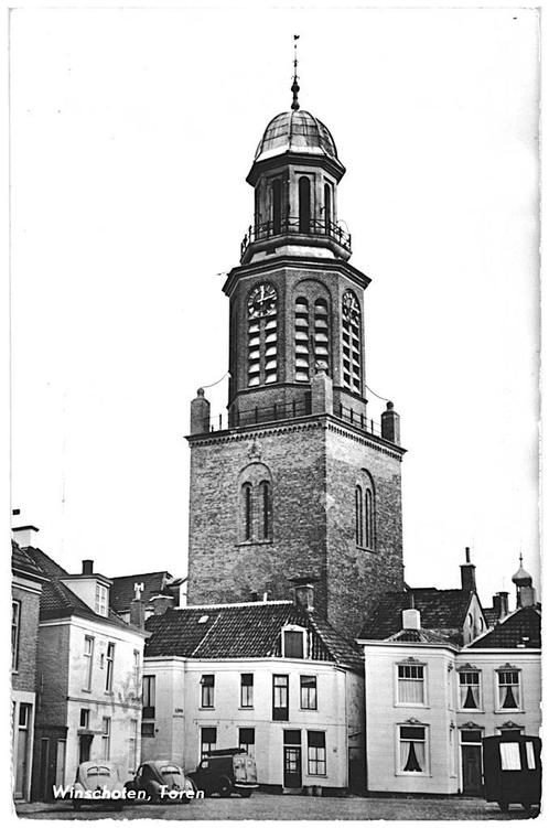 981769	Winschoten	Groningen	1966 Toren VW Kever	Gelopen met, Verzamelen, Ansichtkaarten | Nederland, Gelopen, Groningen, 1960 tot 1980