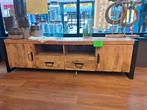 tv meubel/ kast / dressoir  mango hout NIEUW, Huis en Inrichting, Kasten | Dressoirs, Ophalen, Nieuw, 200 cm of meer, 25 tot 50 cm