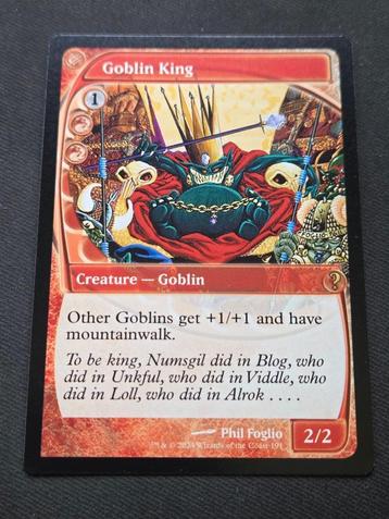Goblin King beschikbaar voor biedingen