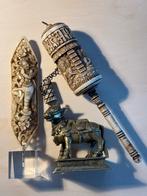 Drie Oosterse Kunstobjecten: Krishna, Gebedsmolen, Nandi Sti, Antiek en Kunst, Verzenden