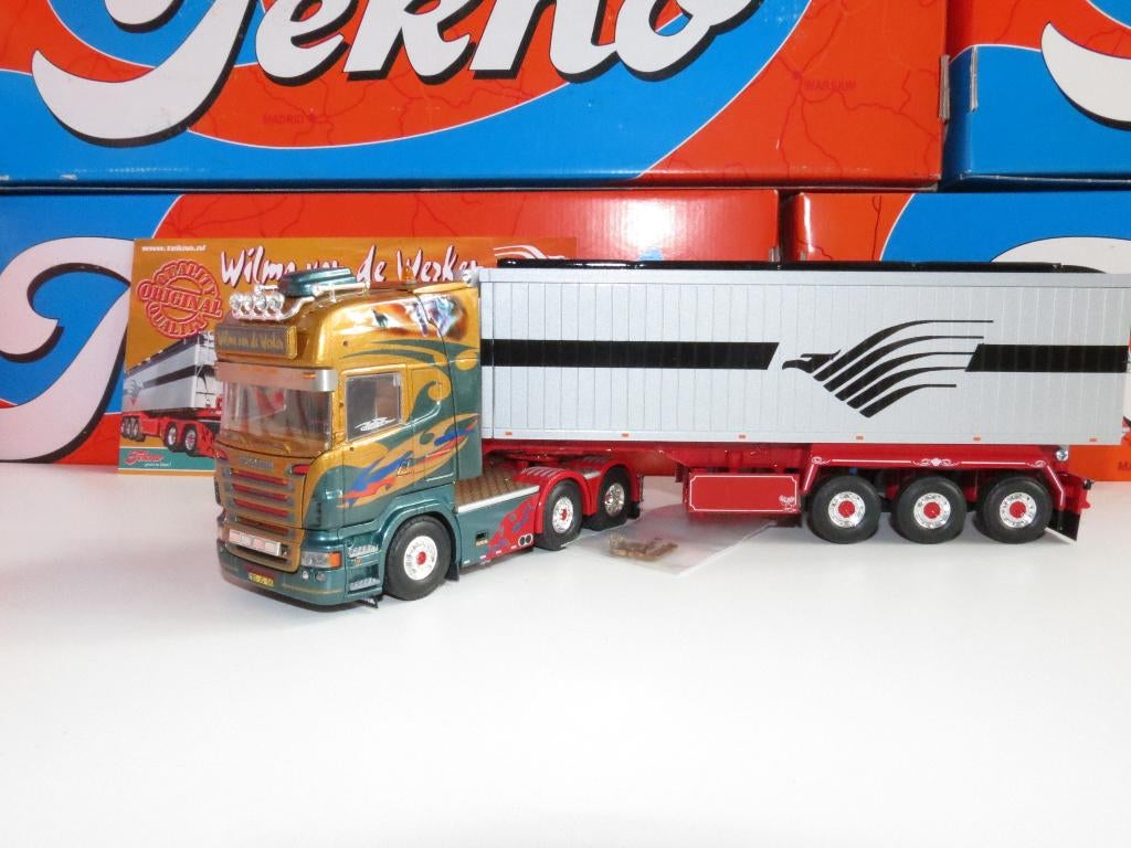 TEKNO SCANIA 'W. VAN DE WERKEN', Ophalen of Verzenden, Zo goed als nieuw, Bus of Vrachtwagen, Tekno