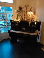J.Gunther Piano en oude pianokruk, Ophalen, Gebruikt, Zwart
