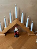 Vintage zweedse trap kerstlichtjes adventsljulstake, Diversen, Kerst, Ophalen of Verzenden, Gebruikt