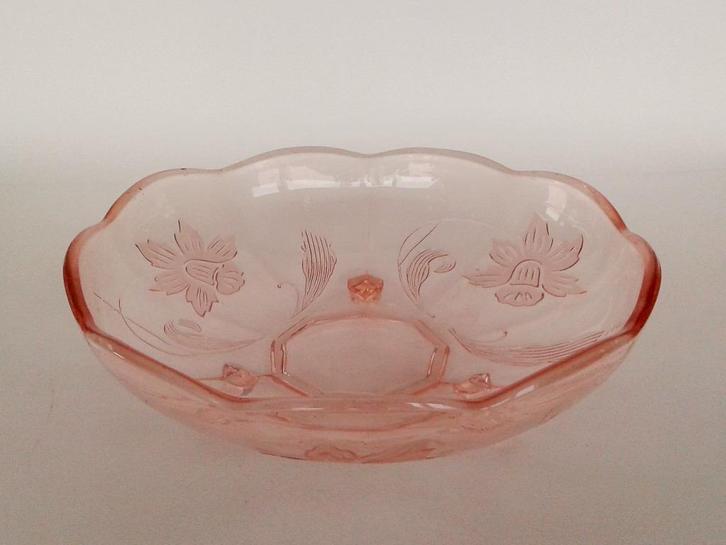 Schaal Narcis VEB Schwepnitz Art Deco Vintage, Antiek en Kunst, Antiek | Glas en Kristal, Ophalen of Verzenden