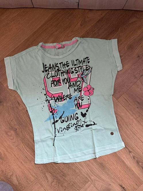Vingino shirt tshirt korte mouwen als nieuw maat 8 122 128, Kinderen en Baby's, Kinderkleding | Maat 128, Zo goed als nieuw, Jongen